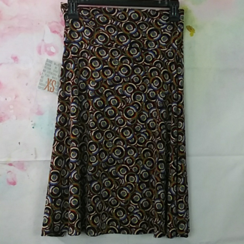 ❤️6 items for $25 sale!!❤️  Lularoe Circle Print Azure Skirt